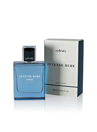 Celesty Intense Blue Eau de Parfum bottle and box
