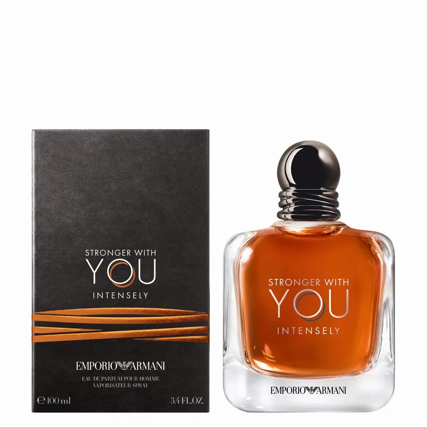 Giorgio Armani Stronger With You Intensely Eau de Parfum for Men – 3.4 oz
