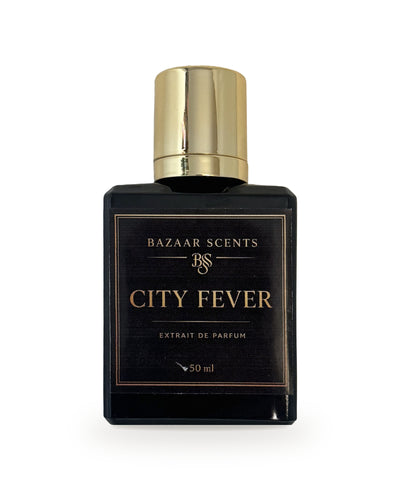 Bazaar Scents City Fever Extrait de Parfum bottle.