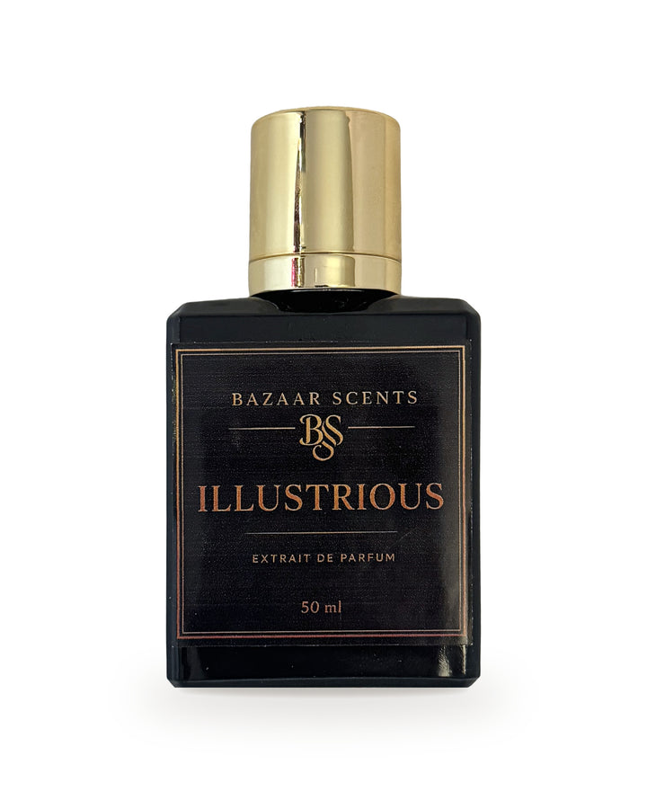 Bazaar Scents Illustrious Extrait de Parfum bottle.